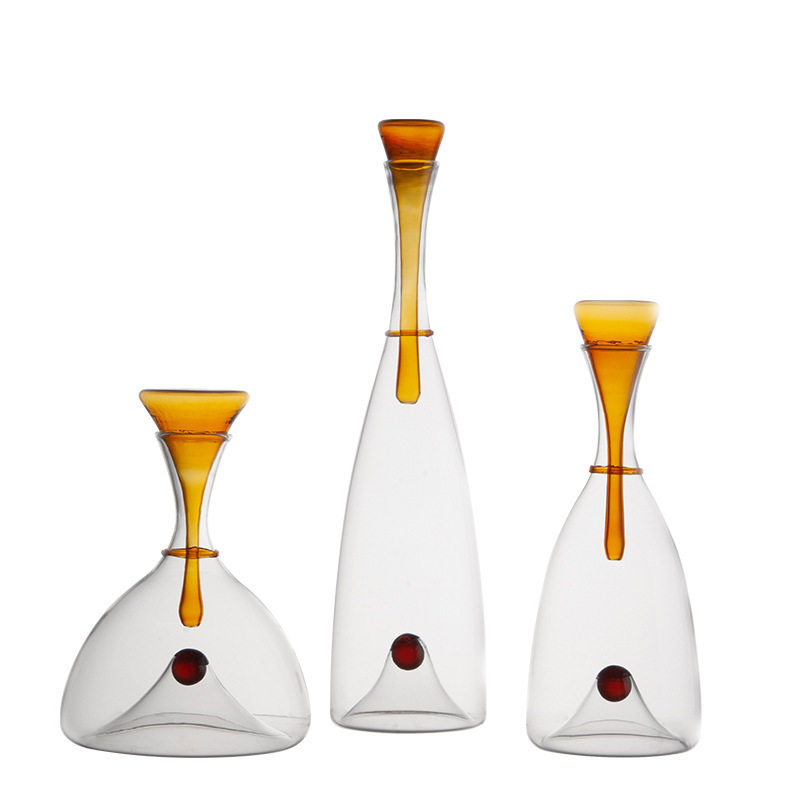 案邸现代极简玻璃漏斗壶蓝色橙色塞尔城堡沧海遗珠装饰花瓶酒具摆,模玩/动漫/周边/娃圈三坑/桌游,文化/体育周边,淘宝优惠券,粉丝福利购,淘宝优惠卷