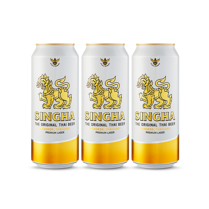 泰国啤酒SINGHA啤酒490ml*3听