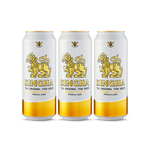 泰国啤酒SINGHA啤酒490ml*3听