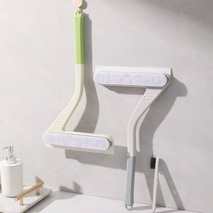 家用玻璃擦幸运7刮水板擦窗便捷自带小刷子玻璃刮镜子清洁刷