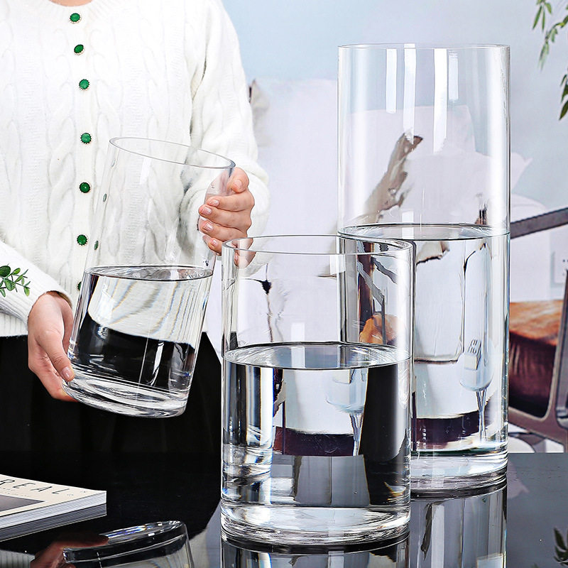 玻璃花瓶透明插花干花马醉木富贵竹瓶子直筒玻璃缸客厅摆件,包装,其它包装袋,淘宝优惠券,粉丝福利购,淘宝优惠卷