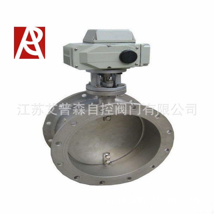 电动通风蝶阀 电动高温通风法兰蝶阀D941W-1C D941W-6C