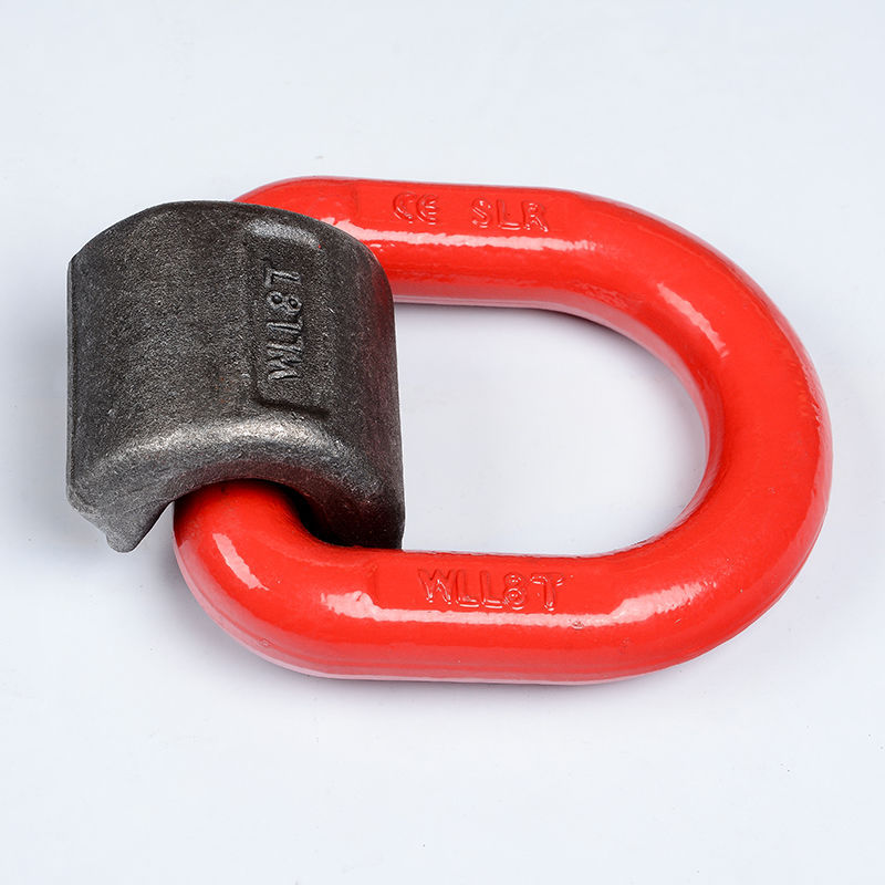 焊接吊环起重d型环高强度G80模锻模具吊耳D型吊具船用地铃1T2T3T