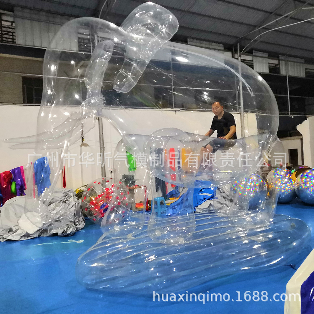 4米充气大象充气动物模型气模展示充气广告模型