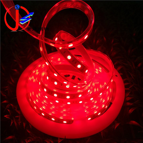 低压12V5050套管LED灯带 高亮60灯珠IP67户外防雨防水LED软灯条