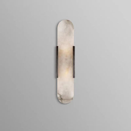 现代简约后现代创意客厅壁灯床头卧室书房设计师LED纯铜云石壁灯