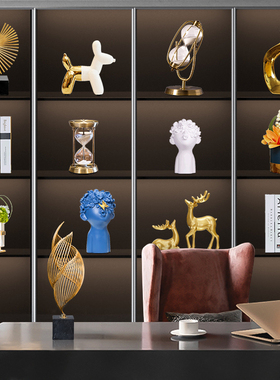 优选现代轻奢摆件客厅酒柜电视柜办公室创意家居装饰品样板间搭配