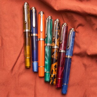 优选钢尖之王胖叔钢笔ADMOK简J400活塞乌亚克力树脂德国施密特细