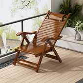 优选躺椅午休折叠椅阳台家用休闲懒人靠椅办公室躺坐两用椅子舒适