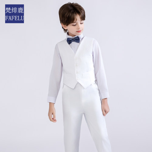 儿童小西服时髦钢琴演出服