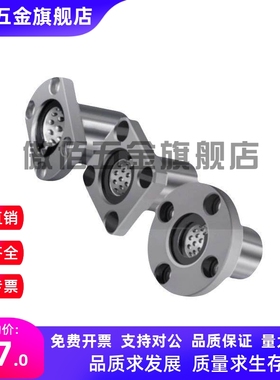 椭圆法兰线性滚珠衬套LBHC/LBHCW 6 8 10 12 16 20直线旋转轴