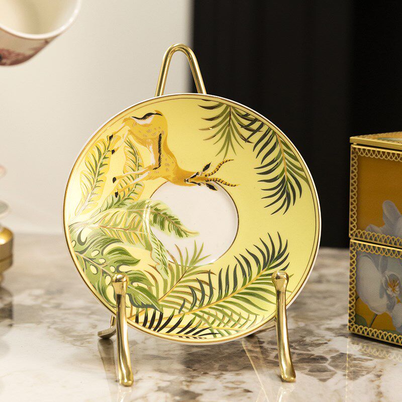 优选黄铜盘子展示架盘子架赏盘支架碟子架装饰托架支撑架看盘瓷盘