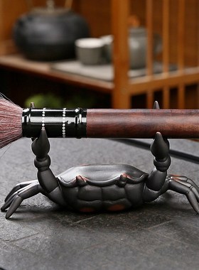 优选招财螃蟹家居桌面摆件创意客厅办公室电视柜酒柜装饰摆设茶宠