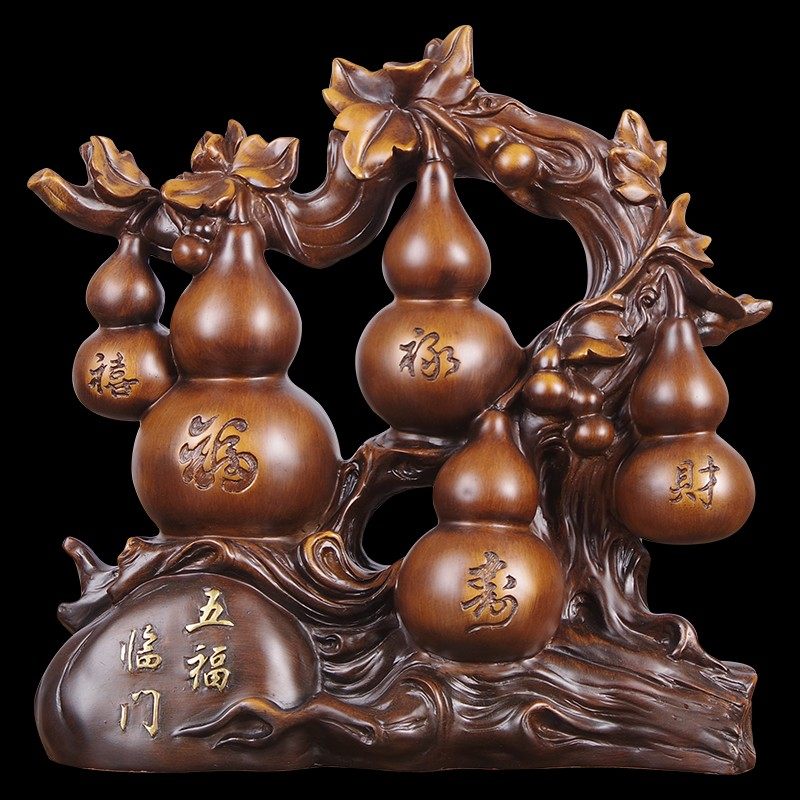 优选葫芦摆件镇宅招财五福临门家居饰品新房客厅玄关酒柜乔迁新居,家居饰品,装饰摆件,淘宝优惠券,粉丝福利购,淘宝优惠卷