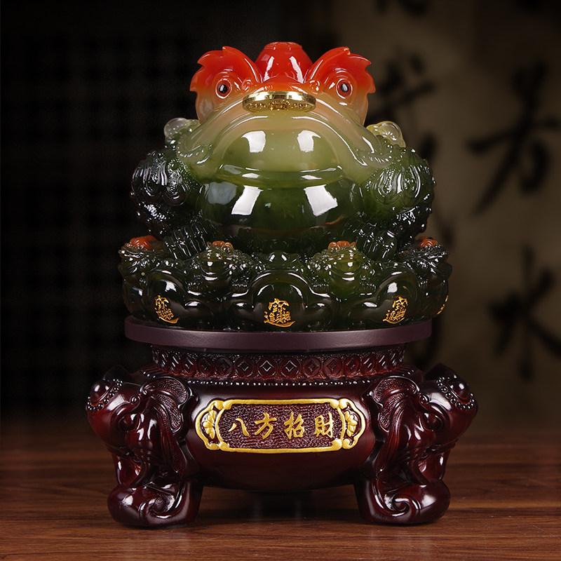 优选八方招财金蟾大号摆件家居客厅博古送朋友店铺开业收银台工艺,家居饰品,装饰摆件,淘宝优惠券,粉丝福利购,淘宝优惠卷