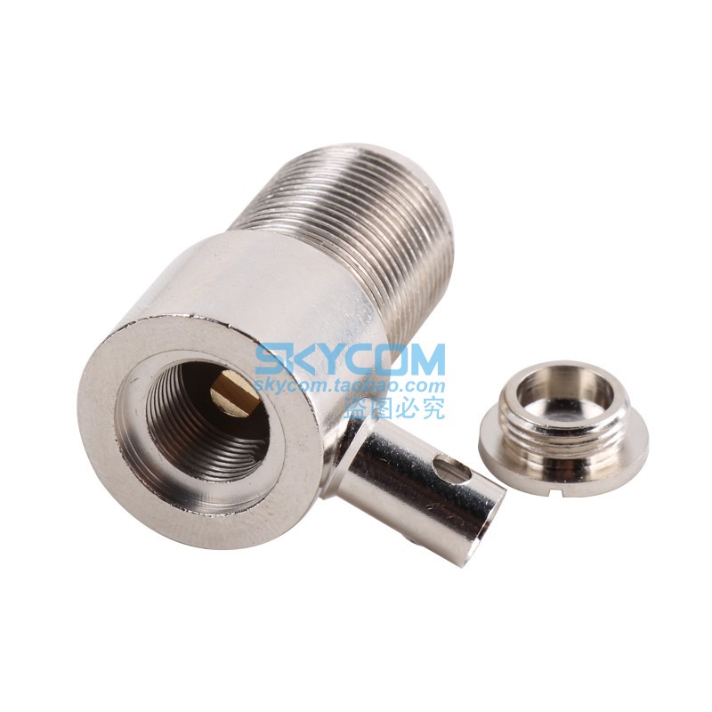 优选新名 50-1.5 50-3 50-5烟斗头 馈线连接器 M母座焊接头 带防