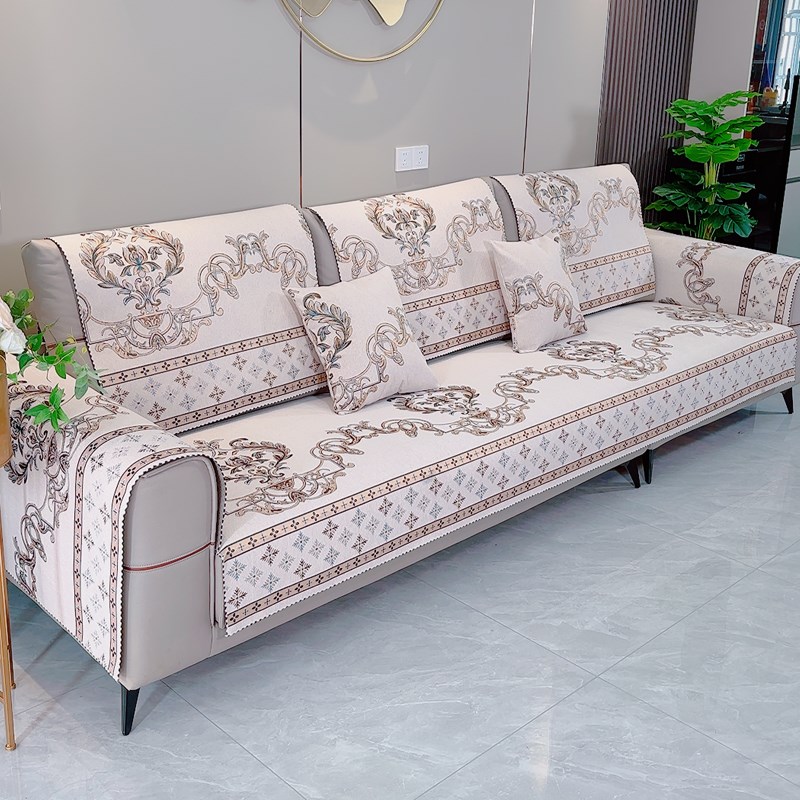 优选沙发垫2024新款加厚雪尼尔欧式高档奢华四季通用坐垫沙发套罩