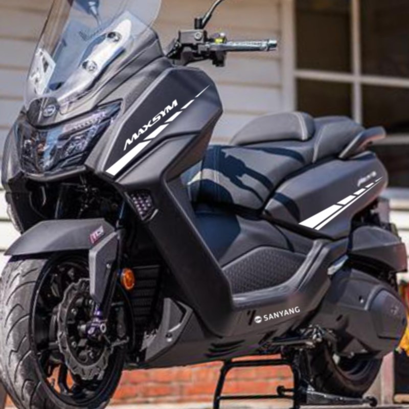 优选个性踏板车贴适用于三阳MaxSym400贴花创意车身贴纸 防水装饰