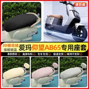 适用爱玛引擎MAX仰望AB65 饰小配件 A715电动车座套电瓶车坐垫套装