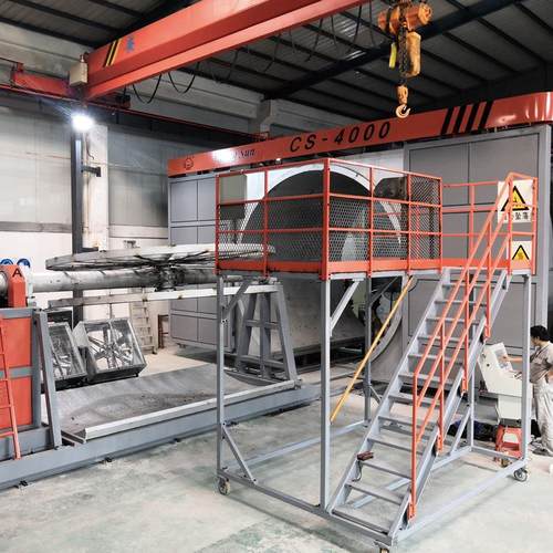 温岭旭日CS-5500穿梭式节能滚塑机 水马检查井化粪池设备厂家