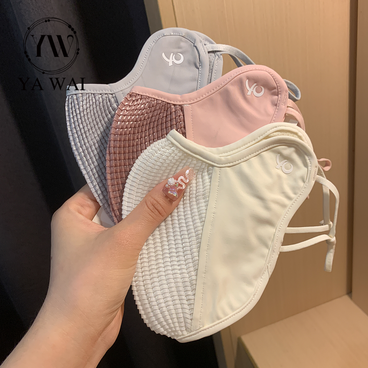motion Riding Sunscreen Mask female Spring and summer ultraviolet-proof men and women outdoors Ride breathable three-dimensional Ice silk Mask