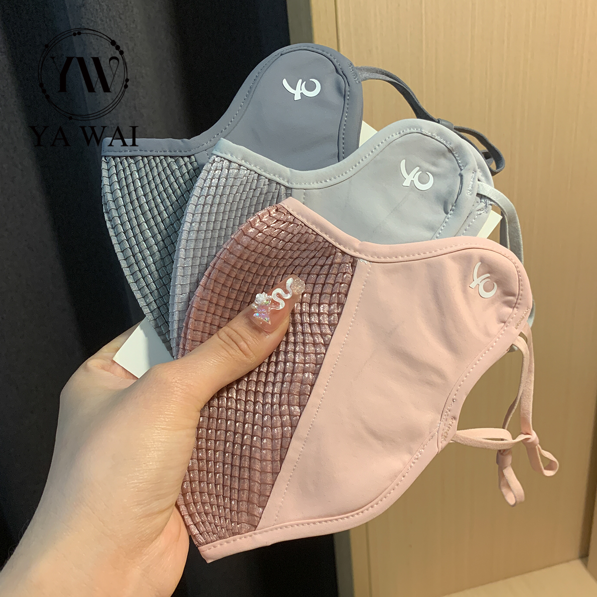 motion Riding Sunscreen Mask female Spring and summer ultraviolet-proof men and women outdoors Ride breathable three-dimensional Ice silk Mask