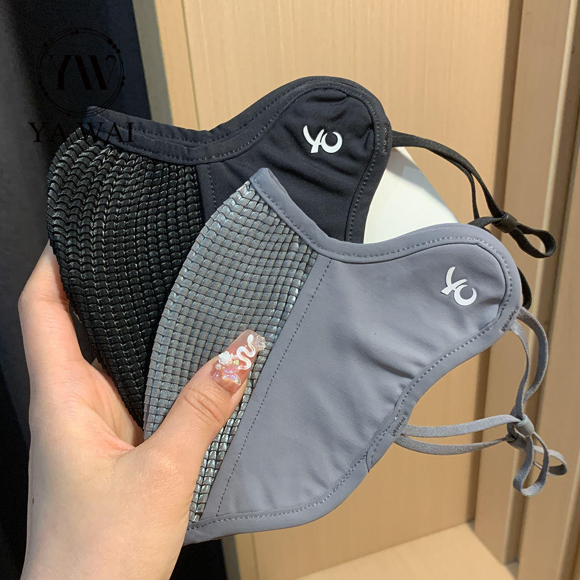 motion Riding Sunscreen Mask female Spring and summer ultraviolet-proof men and women outdoors Ride breathable three-dimensional Ice silk Mask