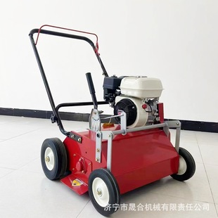 草坪养护梳理机 草根透气草坪梳草机 汽油手推式 梳草机