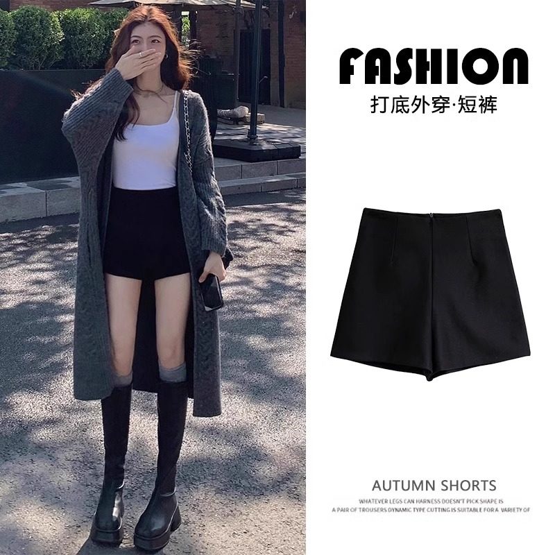 黑色西装短裤韩式时尚休闲女2026新款紧身性感百搭外穿打底热裤
