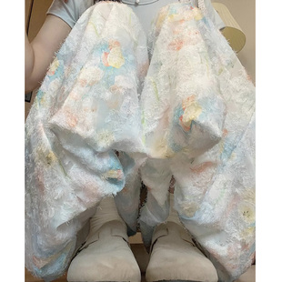 莫奈花园半身裙裤 高腰宽松舒适显瘦甜美氛围花苞裙 女2025夏季 新款