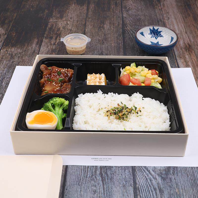 日式便当盒一次性餐盒五格饭盒高端外卖日料打包盒木盒定食套餐盒