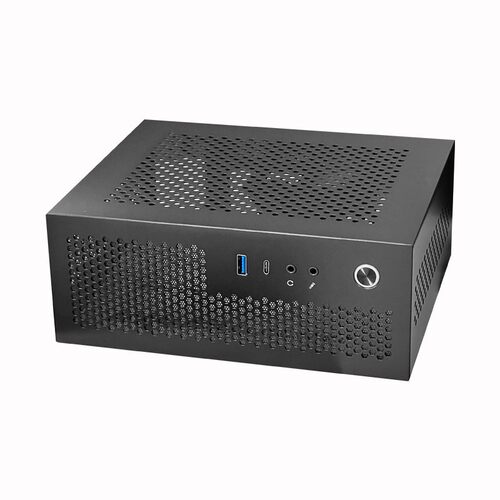 SKTC A09 typeC主机壳迷你桌上型电脑ITX17*17主板小1U电源3.8LHT