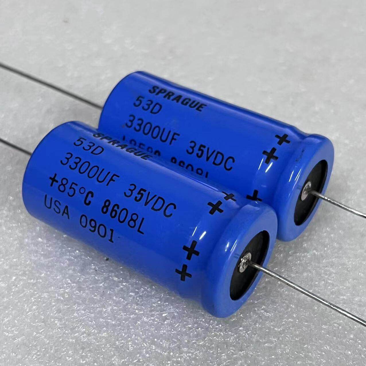 全新美国 思碧 SPRAGUE 53D 3300UF 35V 发烧胆机滤波电解电容