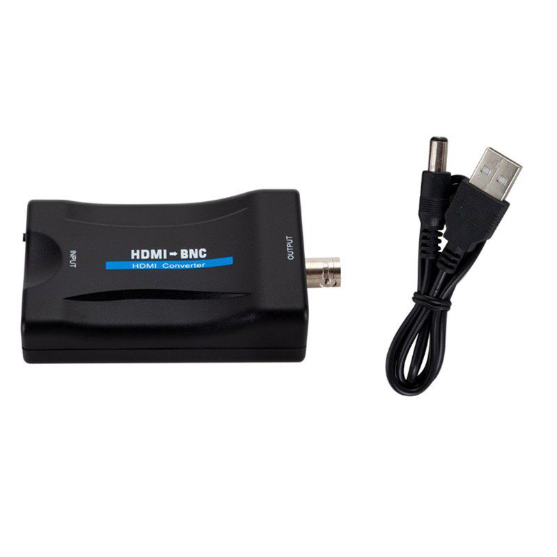 HDMI转BNC复合影片讯号HDMI to Q9头VHS DVD播放器PAL/NTSC转换器