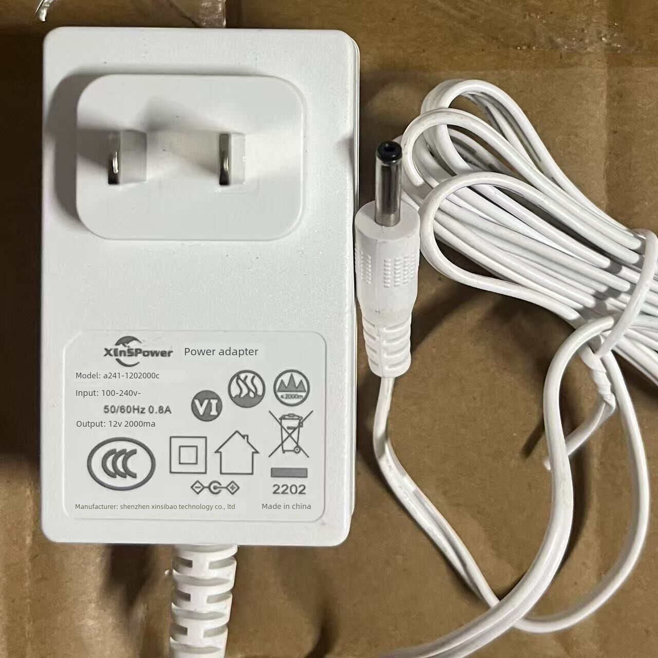原装12V2A电源配接器A241-1202000C笔记型电脑插头3.5mm