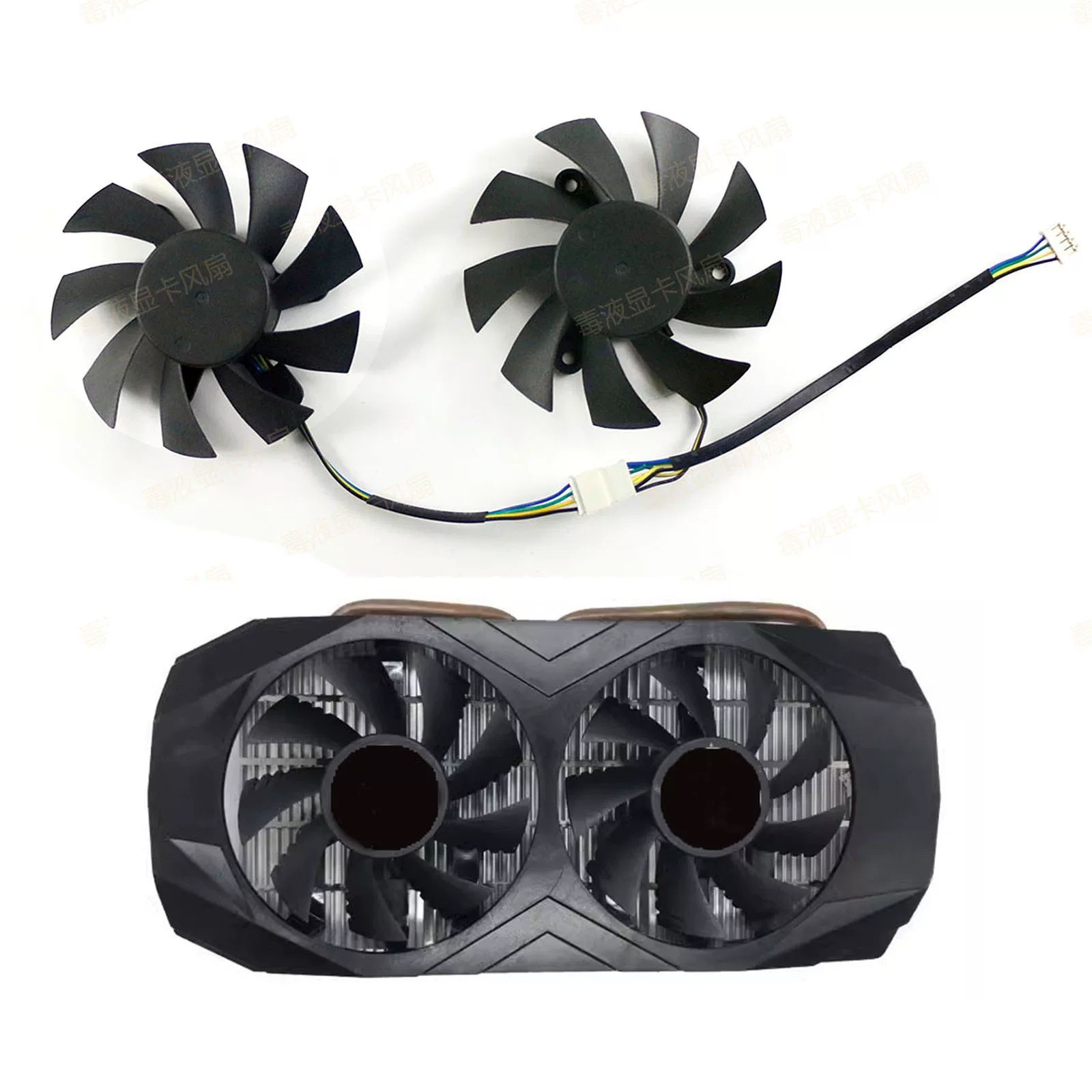 AMD 白牌/松景/旌宇/精影/铭影 RX 580 570显卡散热风扇 静音温控