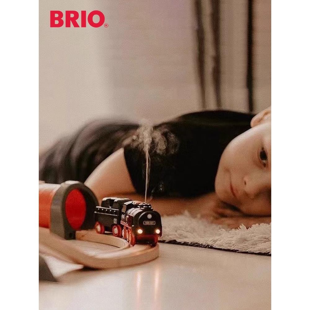 瑞典BRIO儿童经典蒸汽轨道火车发声高铁列车宝宝益智遥控小车玩具