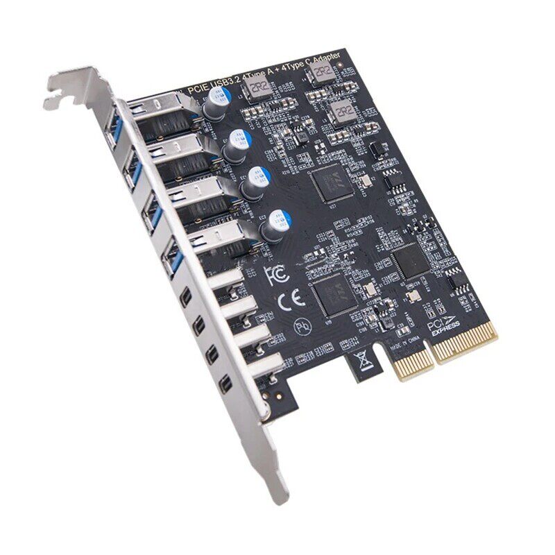 PCI-E转Type-c USB3.2 GEN2扩充卡20G电脑HUB集线器ASM3142桌上型