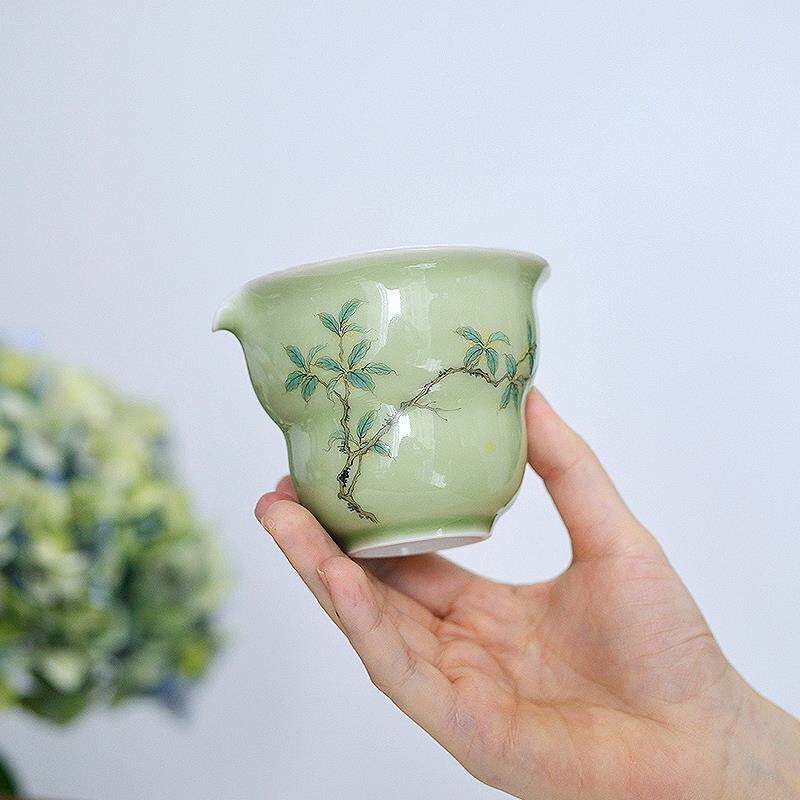 小谦山房福禄桂花公道茶海景德镇陶瓷家用高档分茶器小号茶道零配
