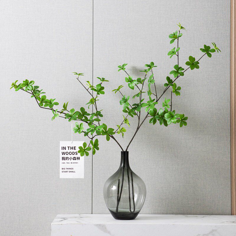 仿真日本吊钟客厅绿植马醉木假树枝叶子室内花瓶摆件网红桌面装饰
