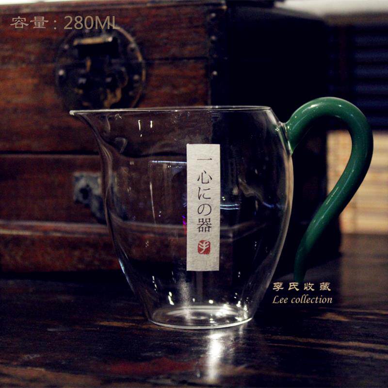 日本锤纹公道杯冰裂公道杯进口手工玻璃分茶器