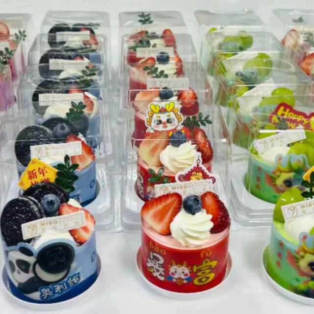 2寸3寸蛋糕包装盒水果草莓芒果千层慕斯西点甜品透明烘焙打包盒