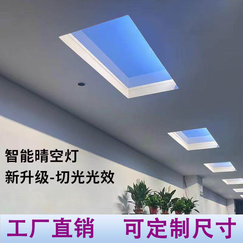 中山智能青晴空灯自然光蓝天灯智能天窗灯厨房过道智能天空灯切光