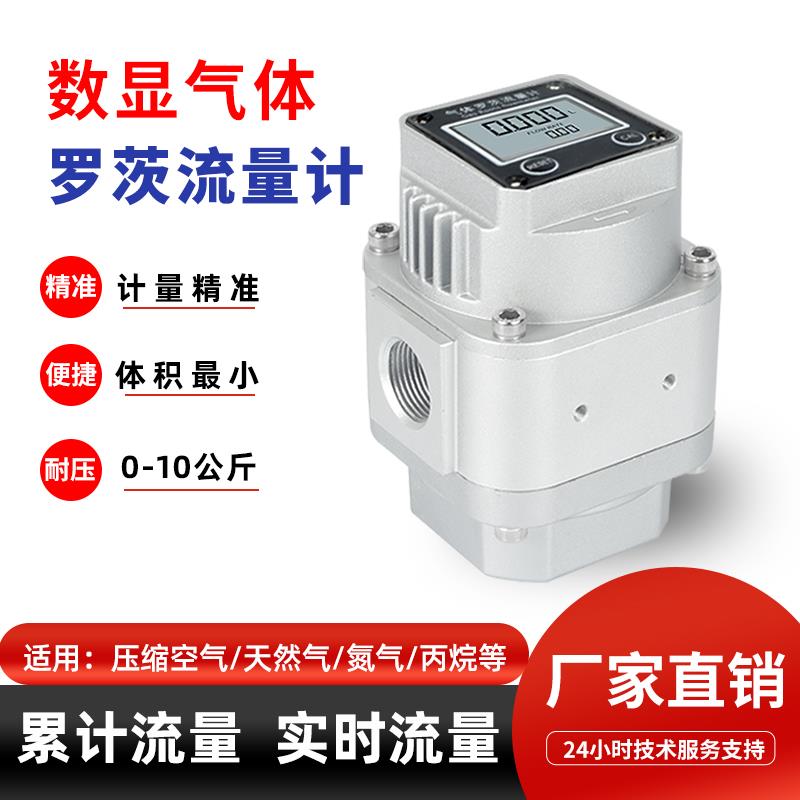 气体罗茨流量计天然气液化气氮气氧气空气压缩气体电子数显计量表
