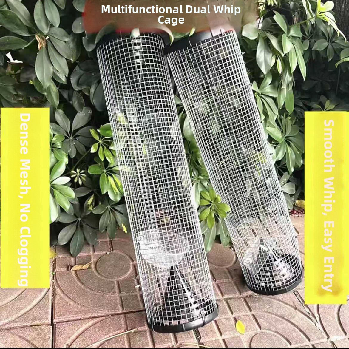 神器笼子只进不出补器倒须笼蛇笼子鱼虾黄鳝通用防锈长筒笼子防锈