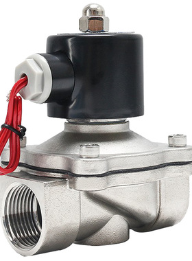 伊莱科电磁阀水阀油阀气阀常闭型不锈钢1寸2W-250-25B AC220V