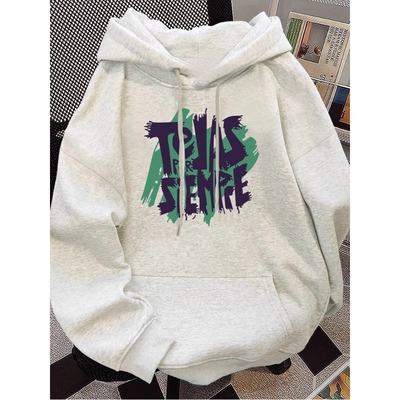 白灰色重磅纯棉卫衣男女童春秋冬