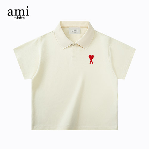 AMI短袖Polo衫翻领T恤