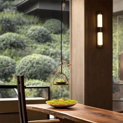 新中式铁质自在钩日式吊壶挂钩茶艺铁艺售楼处样板房全案软装摆件