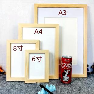 手写书法摆件实木相框平安喜乐红纸生日祝福字画小摆台毛笔字定制